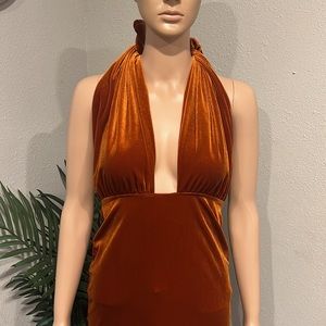 ASOS design backless midi dress